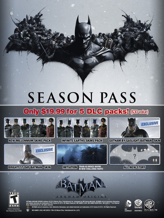 Batman ArkhamOrigins SeasonPass 091313