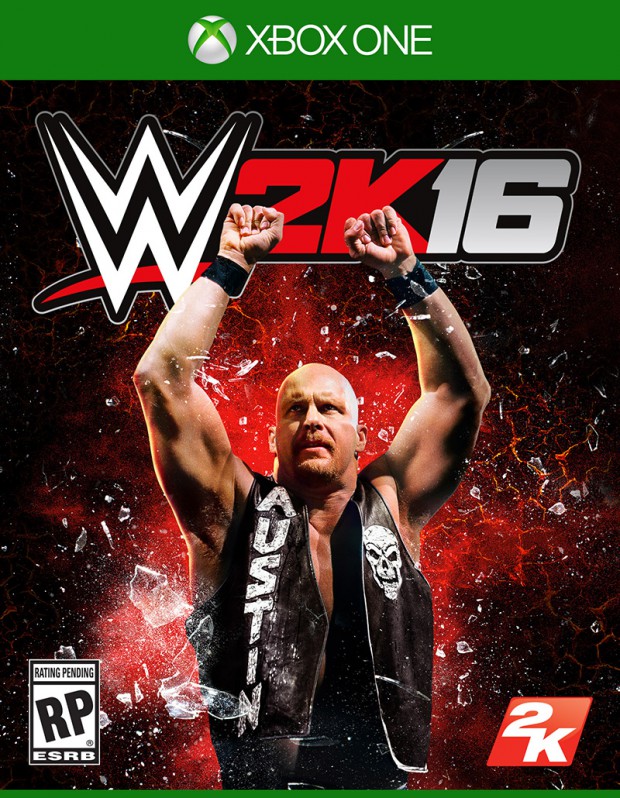 2K Games WWE2K16 Stone Cold Steve Austin Cover Athlete Box Art