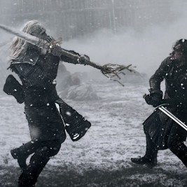 Game of Thrones Jon Snow vs White Walker Swordfight