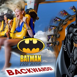 Batman the Ride Backwards Promo Art