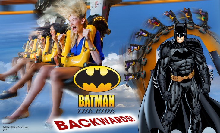 Batman the Ride Backwards Promo Art
