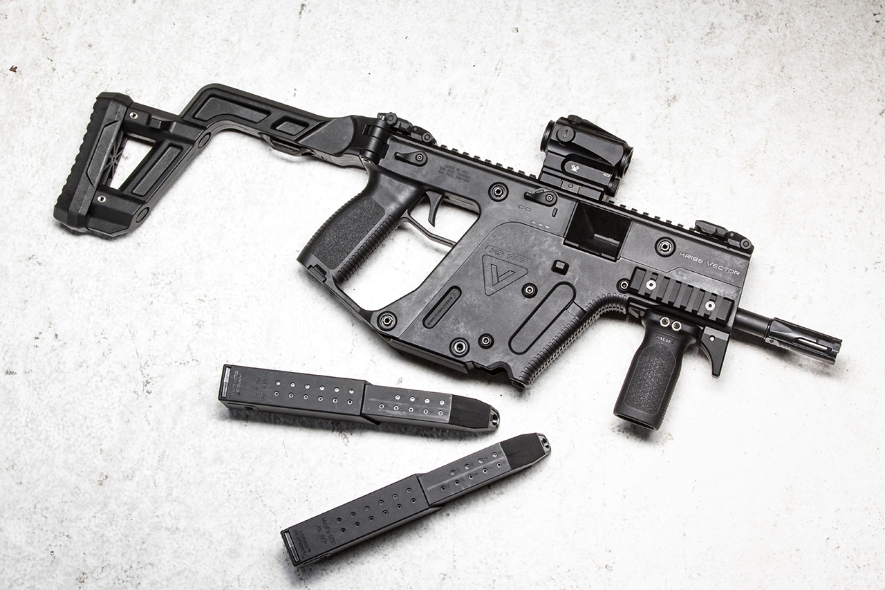 The dimensions of the all-new KRYTAC ® KRISS ® Vector AEG are a 1:1 scale t...