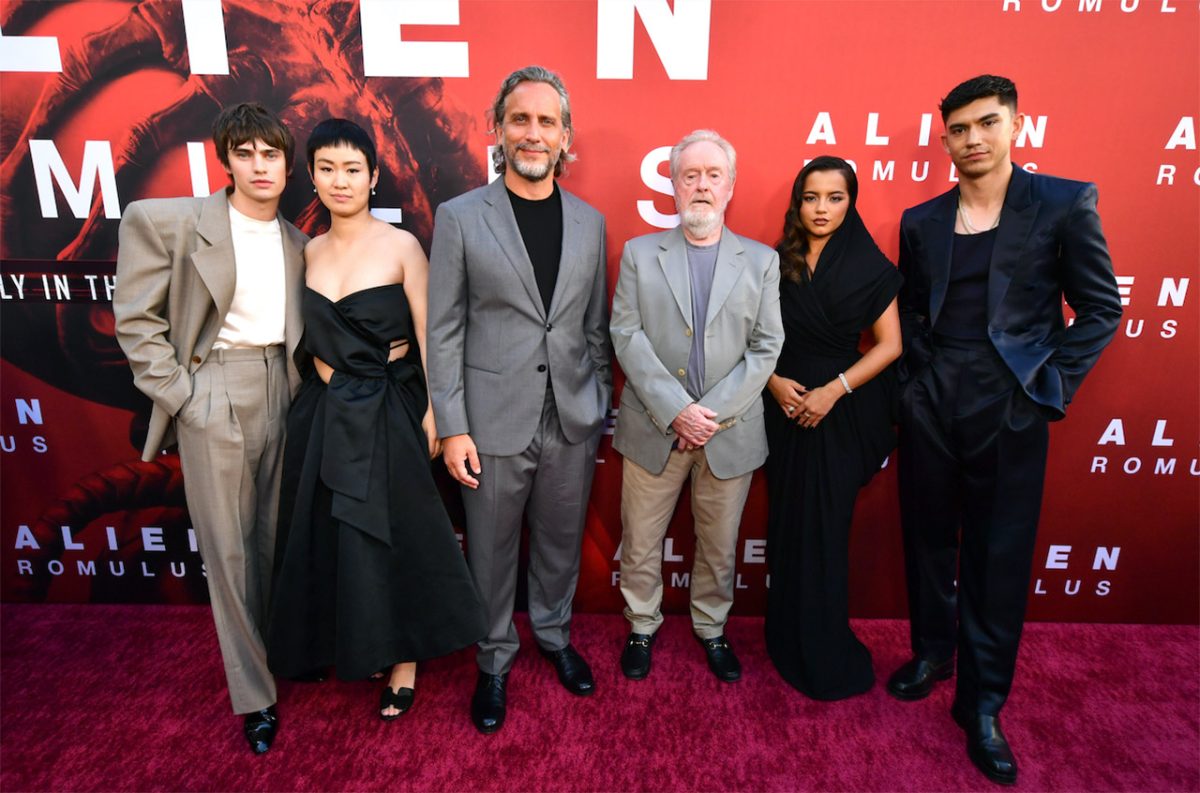 Fede Alvarez and Ridley Scott Join Alien Romulus Cast to Celebrate the