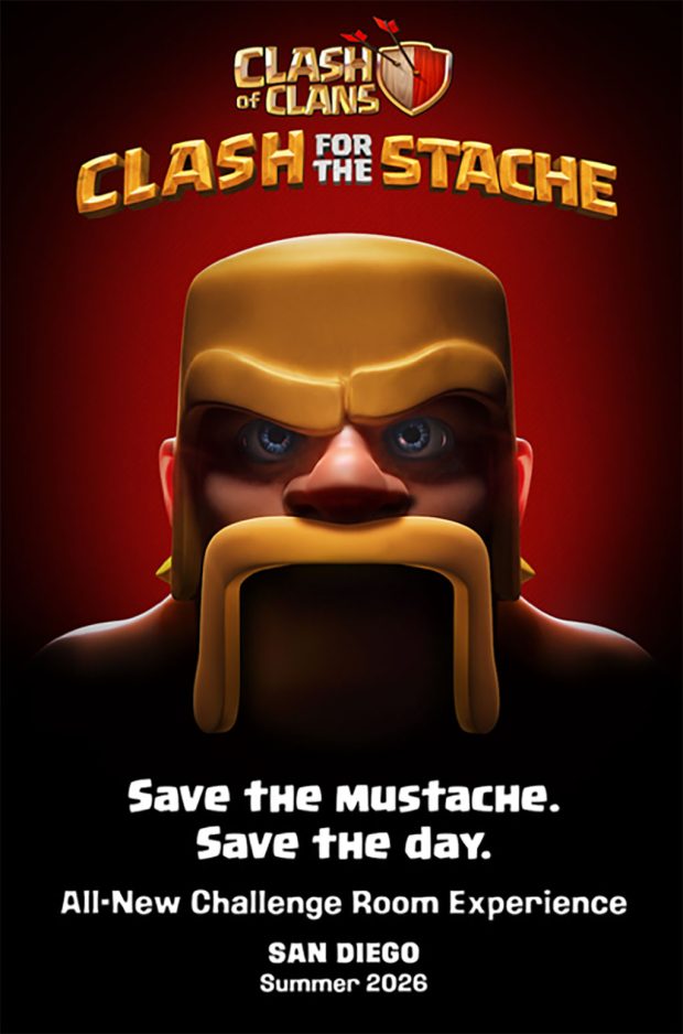 Clash of Clans Clash for the Stache Challenge Room Coming to SDCC 2